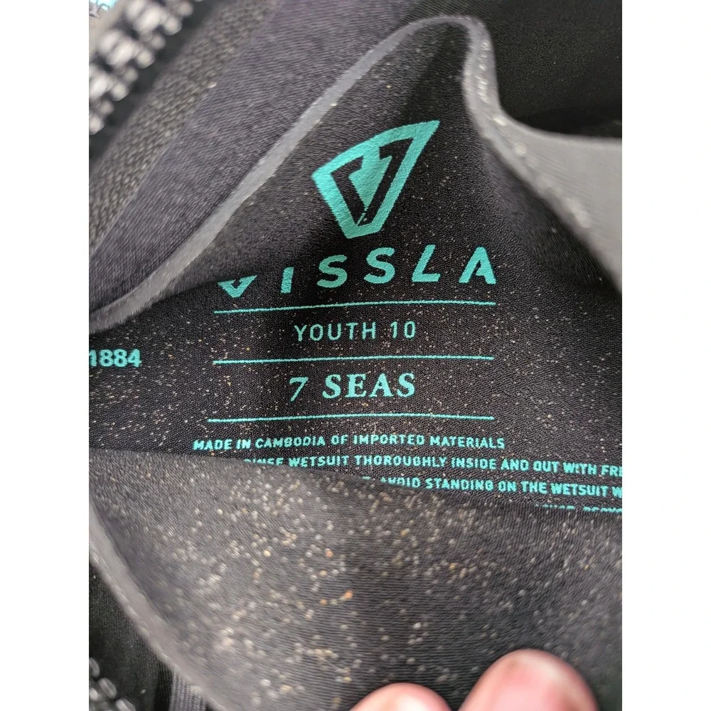 Vissla 7 Seas Shredder Wetsuit Chest Zip Fullsuit Youth 10 4/3mm SHREDDER